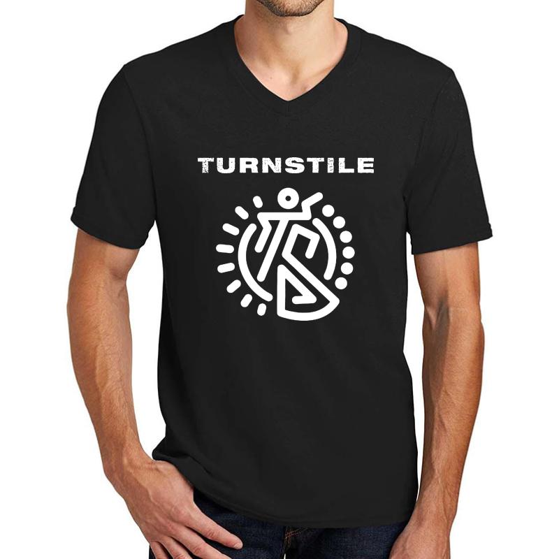 Turnstile Logo Merch Perfect Gift Unisex V-Neck T-Shirt Men Black