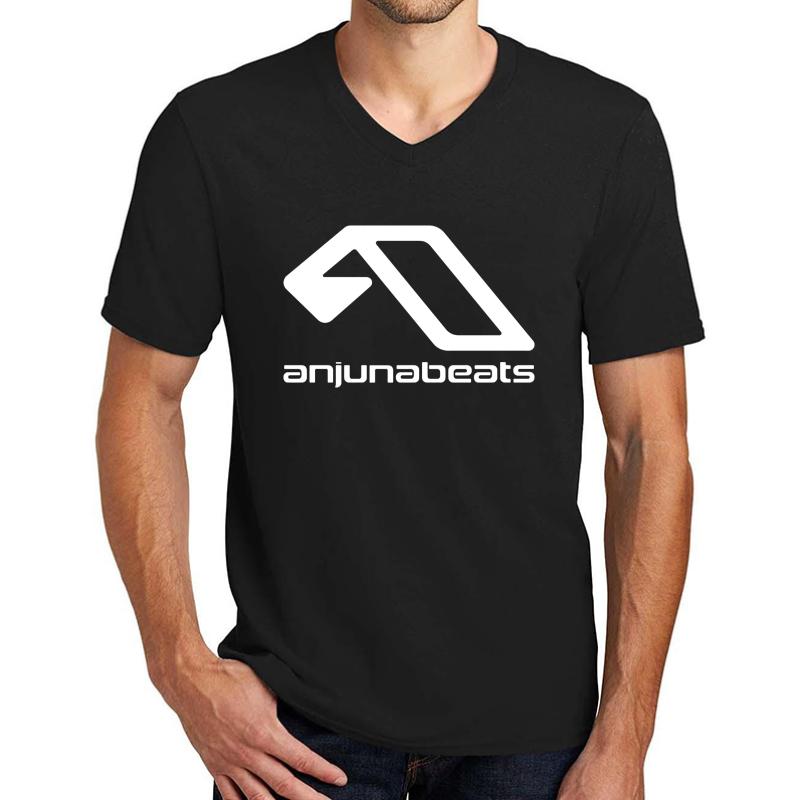 Anjunabeats 61 Fashion For Women Funny Graphic S Tee For Boys Mens Unisex V-Neck T-Shirt Men Black