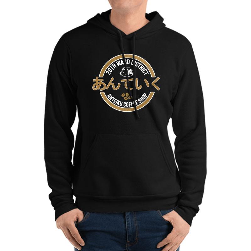 Anteiku Coffee Tokyo Ghoul Anteiku Tokyo Ghoul Gift Fans Unisex Hooded Sweatshirt Men Black