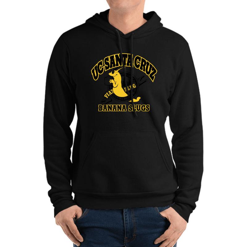 Ucsc Banana Slugs Unisex Hooded Sweatshirt Men Black