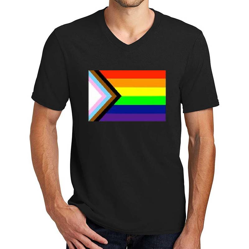 inclusive progress pride flag! Premium Flat Bill Snapback Caps