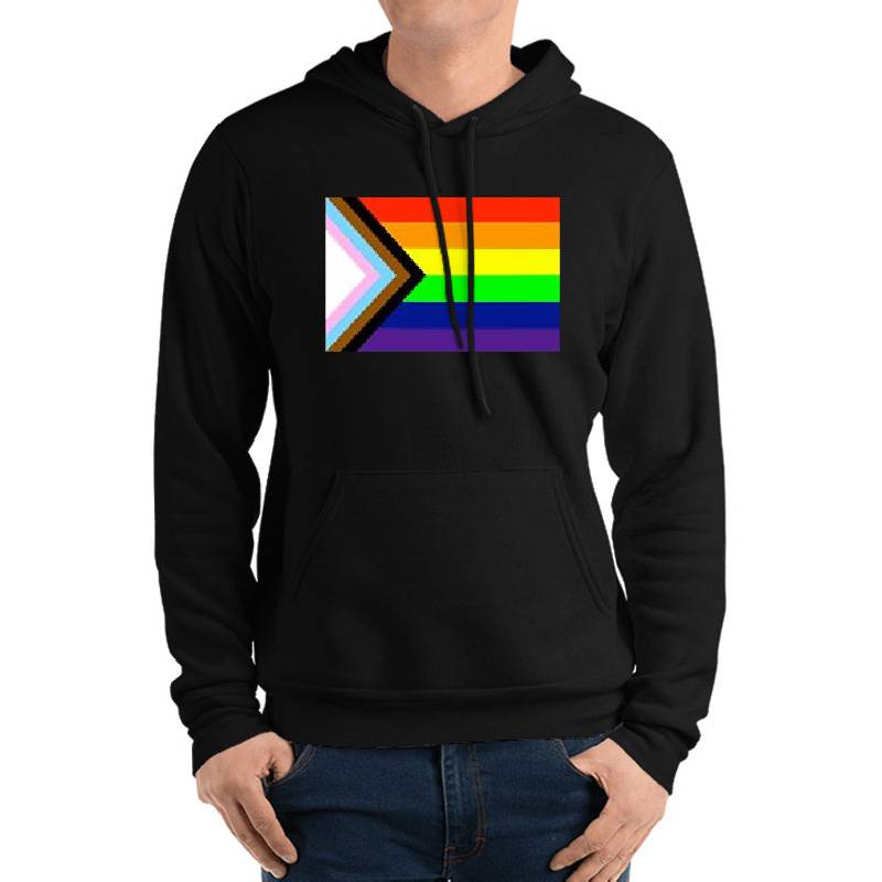 inclusive progress pride flag! Premium Flat Bill Snapback Caps