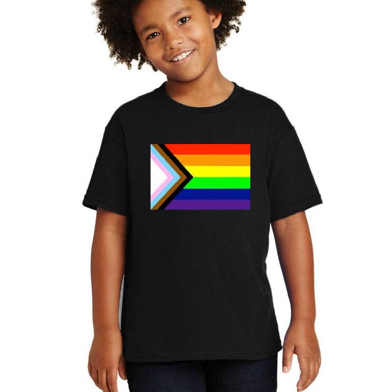 inclusive progress pride flag! Premium Flat Bill Snapback Caps