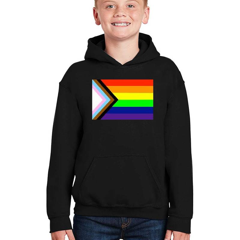 inclusive progress pride flag! Premium Flat Bill Snapback Caps
