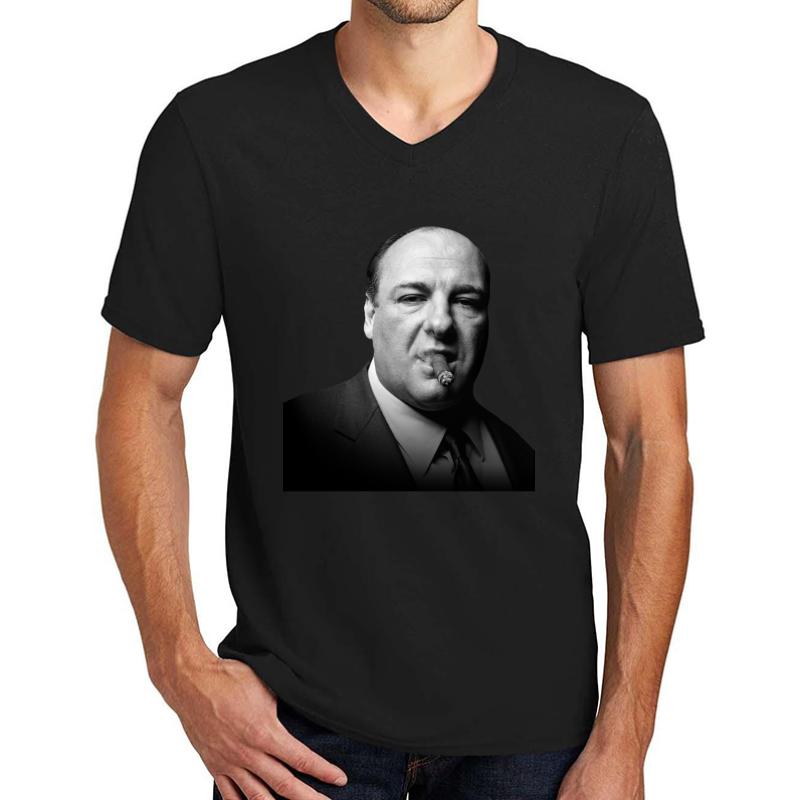 Tony Soprano The Sopranos Unisex V-Neck T-Shirt Men Black