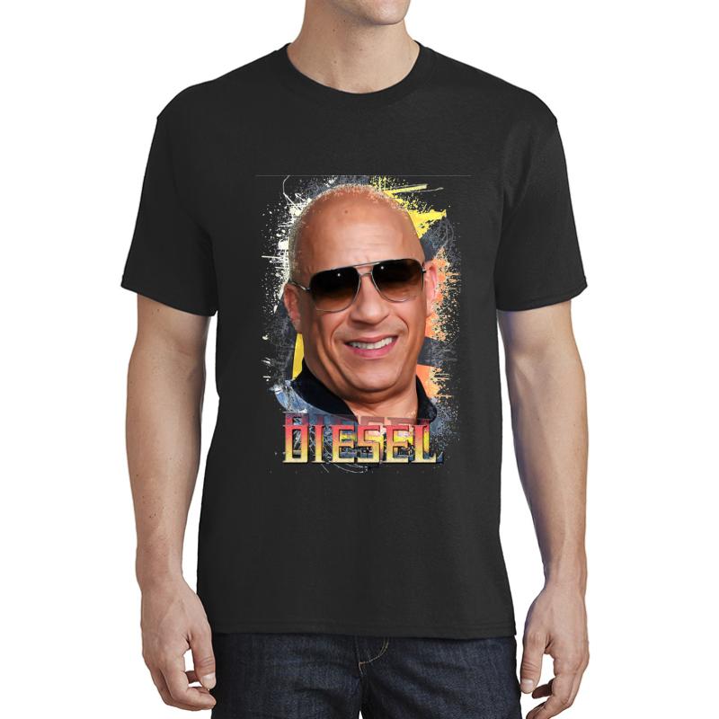 Vin Diesel High Quality Digital Art Print - 137211735 Unisex T-Shirt Men Black