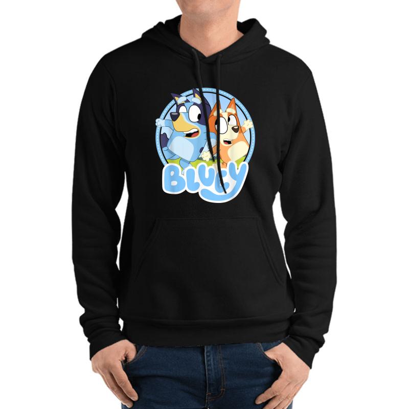 Anime Blueys Mom  Unisex Hooded Sweatshirt Men Black