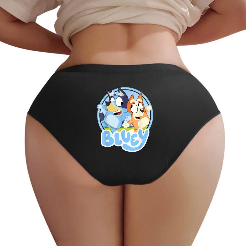 Anime Blueys Mom  Women Underwear Panties Women Black