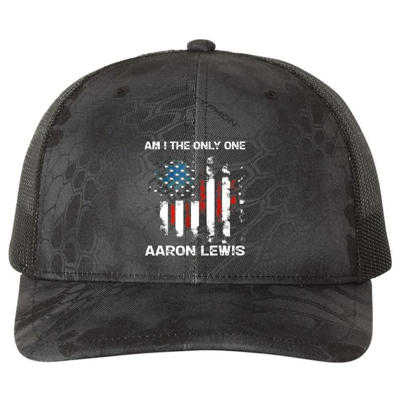 Aaron Lewis - Am I The Only One Richardson Premium Trucker Snapback Cap  Kryptek Typhon Black