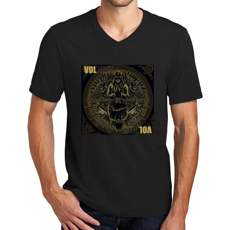 Volbeat - Trending Logo Unisex V-Neck T-Shirt Men Black