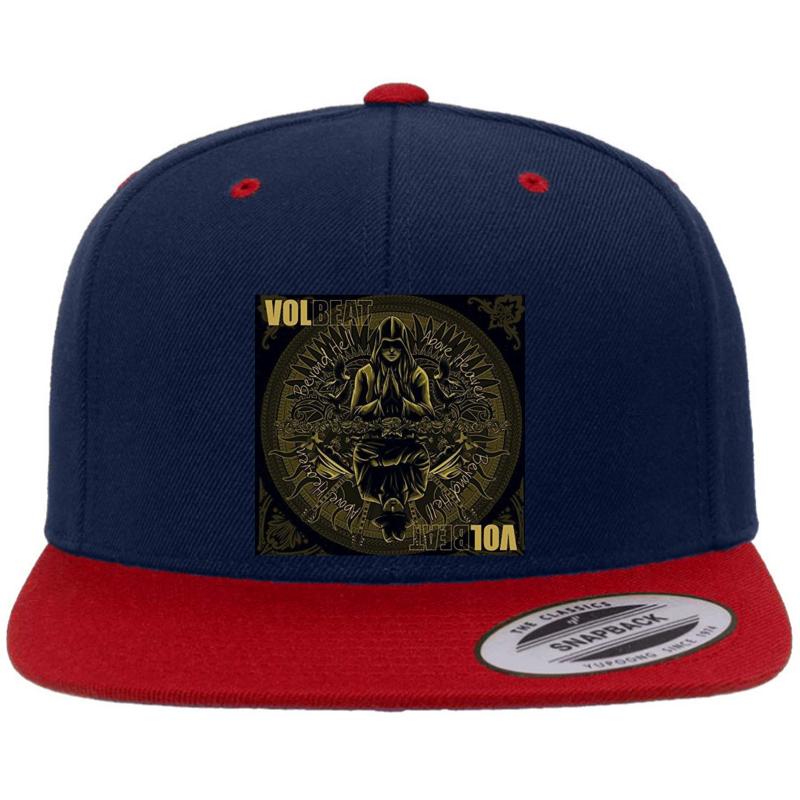 Volbeat - Trending Logo Premium Flat Bill Snapback Cap  Navy