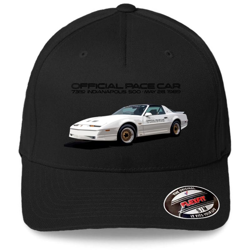 1989 Trans Am Pace Car 73Rd Indianapolis 500 Flexfit Baseball Cap  Black