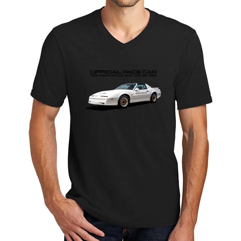 1989 Trans Am Pace Car 73Rd Indianapolis 500 Unisex V-Neck T-Shirt Men Black