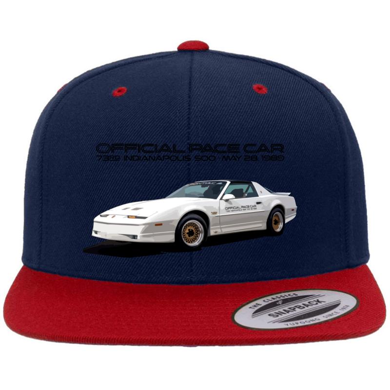 1989 Trans Am Pace Car 73Rd Indianapolis 500 Premium Flat Bill Snapback Cap  Navy