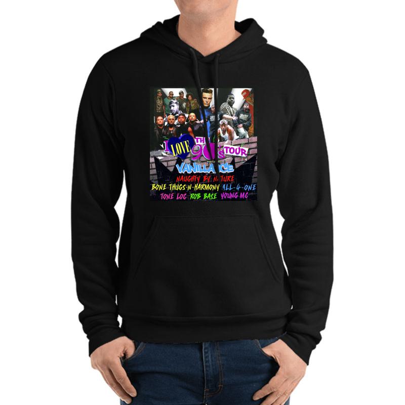 Vanilla Ice: I Love The '90S 2021 Summer Tour Unisex Hooded Sweatshirt Men Black