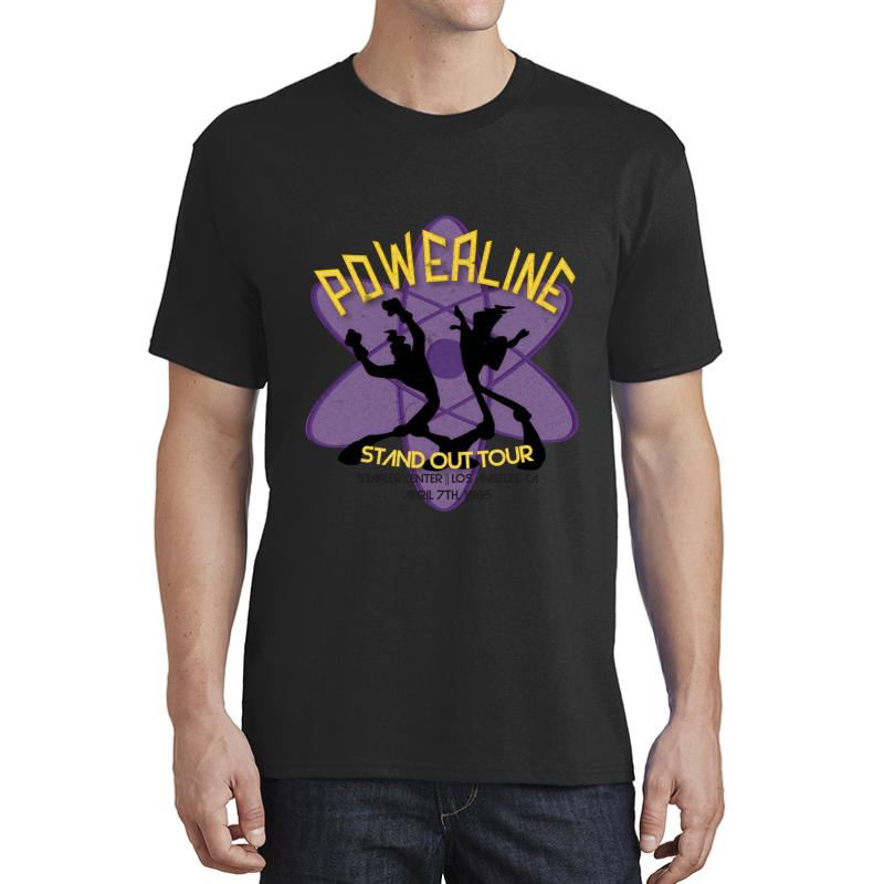 Vintage Powerline Concert Logo - A Goofy Movie Unisex T-Shirt Men Black