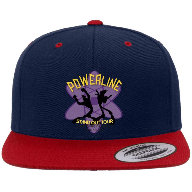 Vintage Powerline Concert Logo - A Goofy Movie Premium Flat Bill Snapback Cap  Navy