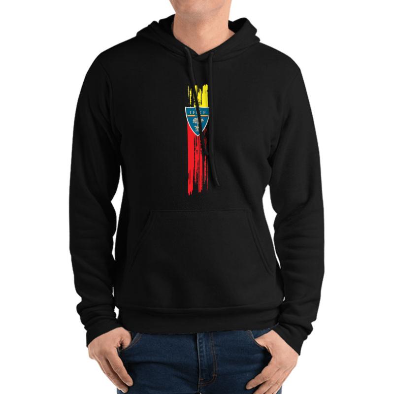 All For This Colours My Heart Is Lecce Italy Unisex Hooded Sweatshirt Men Black