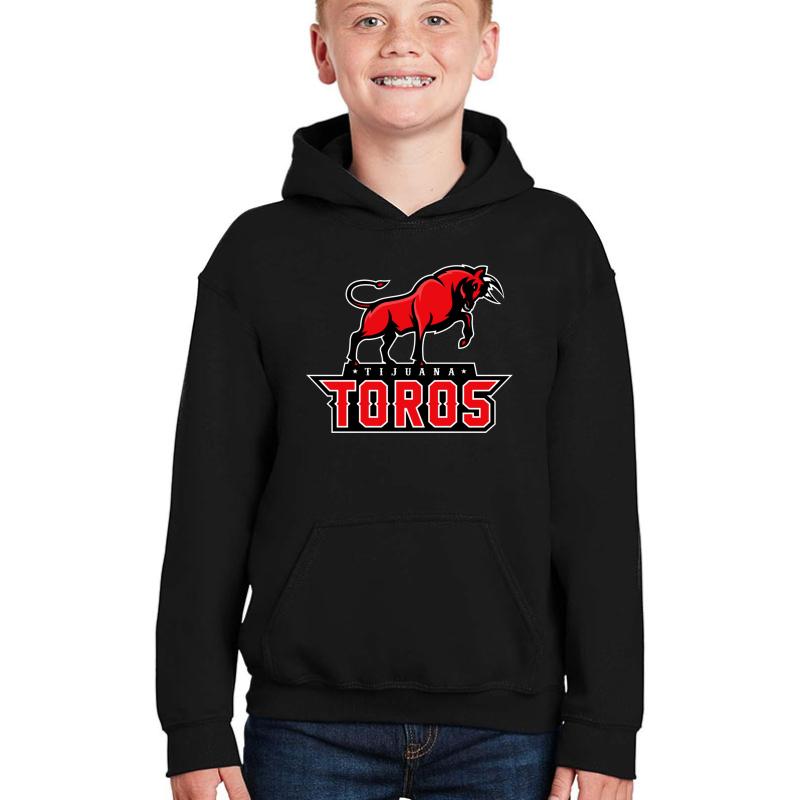 Tijuana Toros Youth Hooded Sweatshirt Boy Black