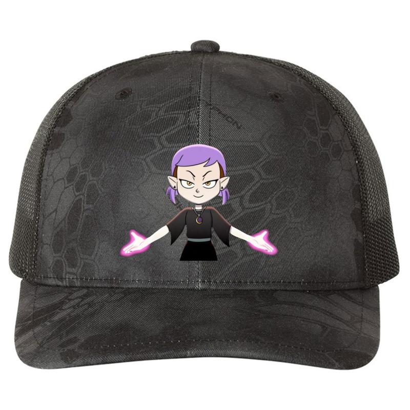 Amity Blight Updated Purple Hair Intro Richardson Premium Trucker Snapback Cap  Kryptek Typhon Black