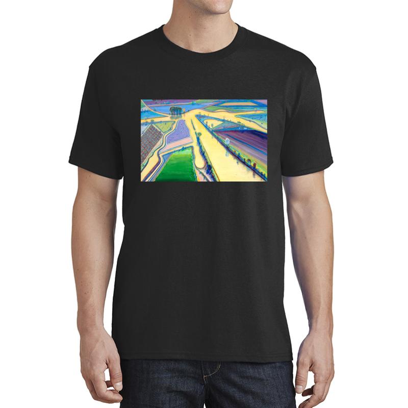 Wayne Thiebaud Delta Water  Unisex T-Shirt Men Black