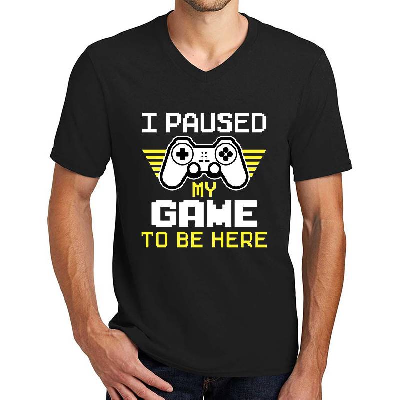Funny Gamer Controller Teenager I Paused my game to be here Youth Hooded Sweatshirts