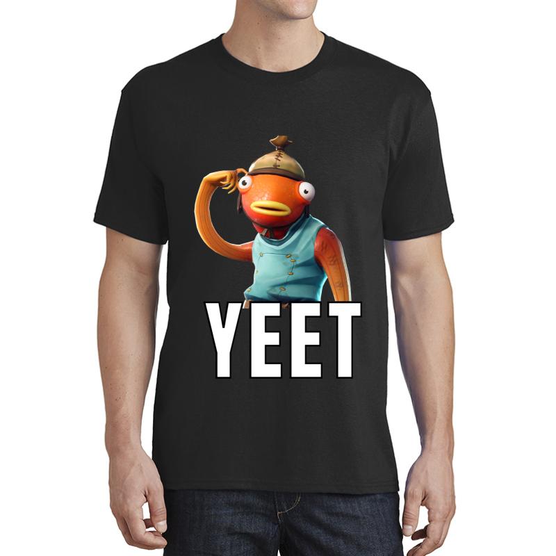 Yeet Fishstick Skin Unisex T-Shirt Men Black