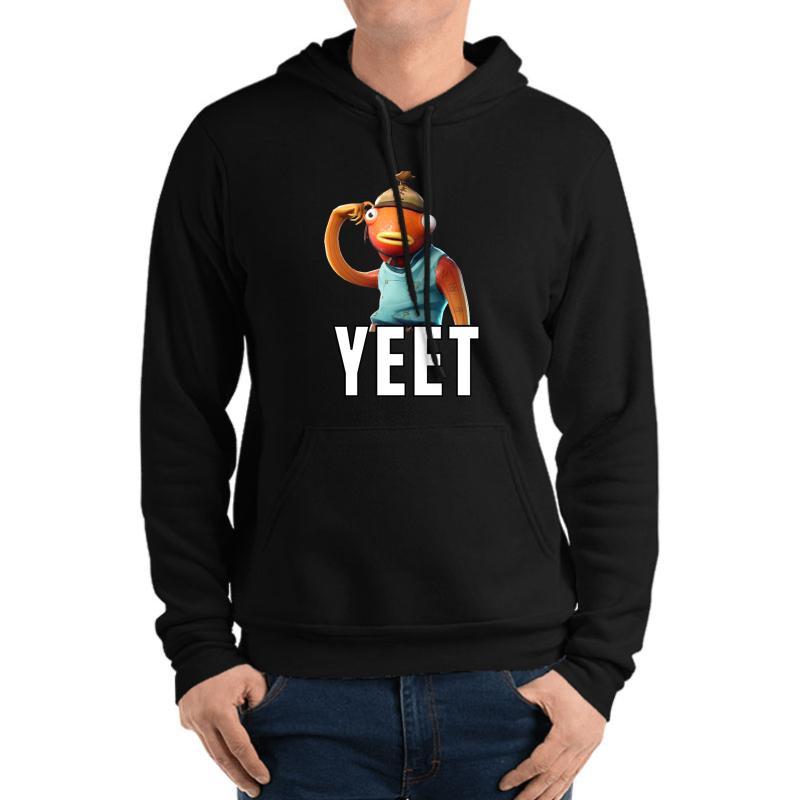 Yeet Fishstick Skin Unisex Hooded Sweatshirt Men Black