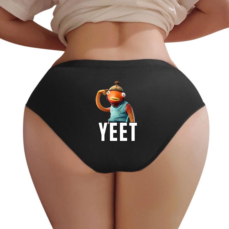 Yeet Fishstick Skin Women Underwear Panties Women Black