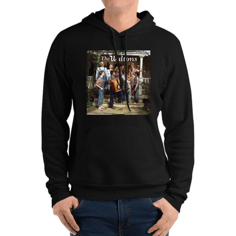 The Waltons Family Painting Unisex Hooded Sweatshirt Men Black