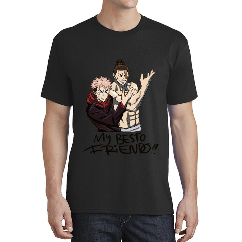 Yuji Itadori And Aoi Todo Besto Friendo Animangapoi Unisex T-Shirt Men Black