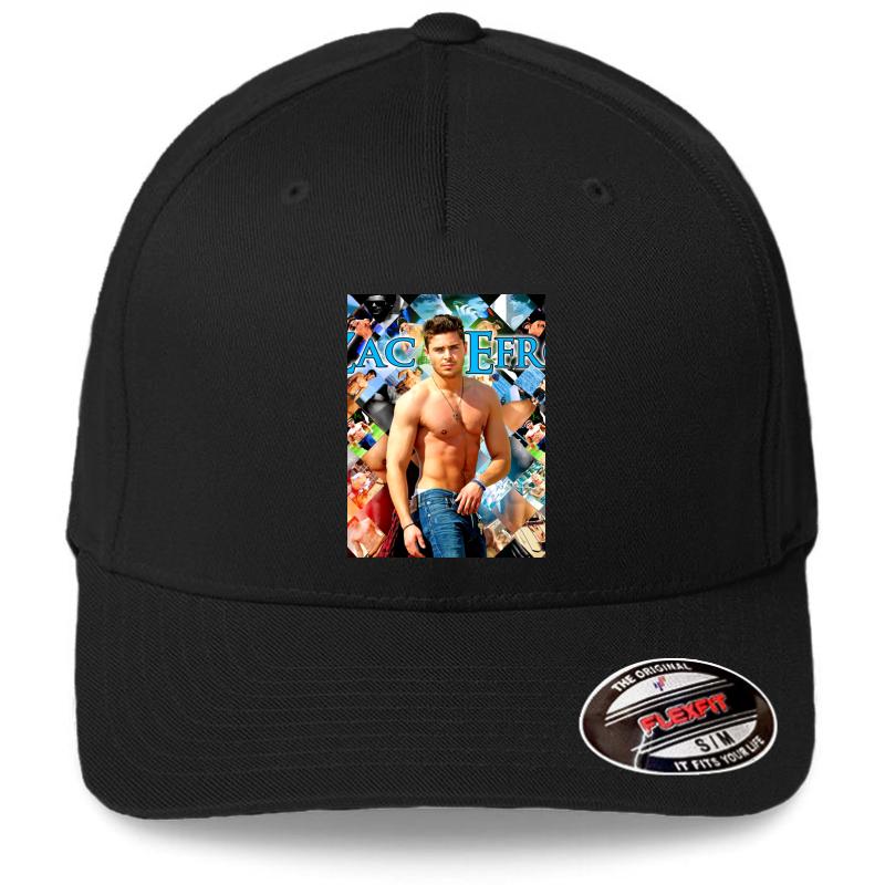 Zac Efron Flexfit Baseball Cap  Black