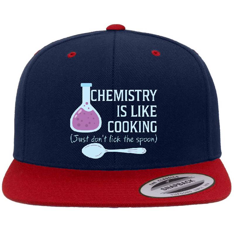 Chemistry Is Like Cooking Funny T Shirt Richardson Premium Trucker Snapback Caps