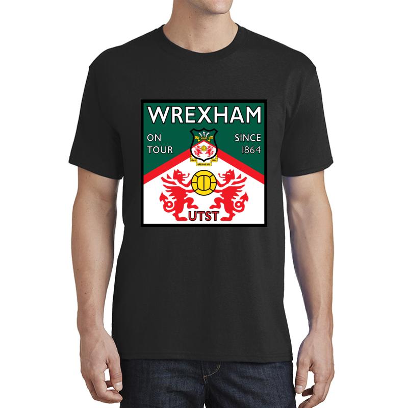 Wrexham Afc Square Design Unisex T-Shirt Men Black