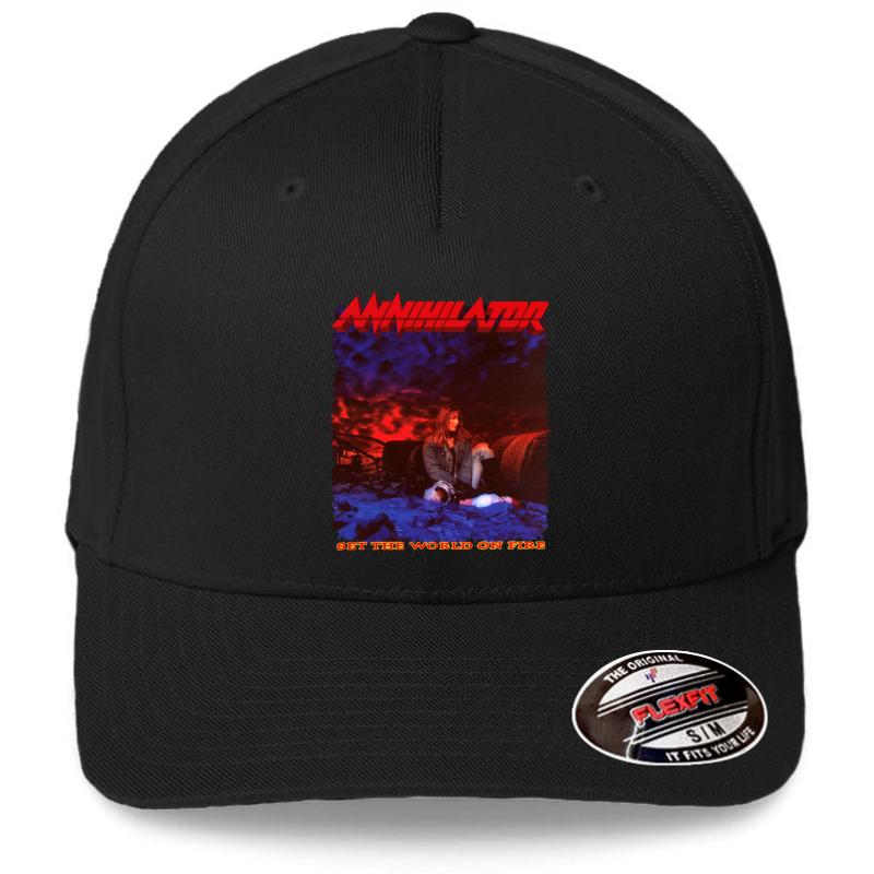 Annihilator - Set The World On Fire Flexfit Baseball Cap  Black