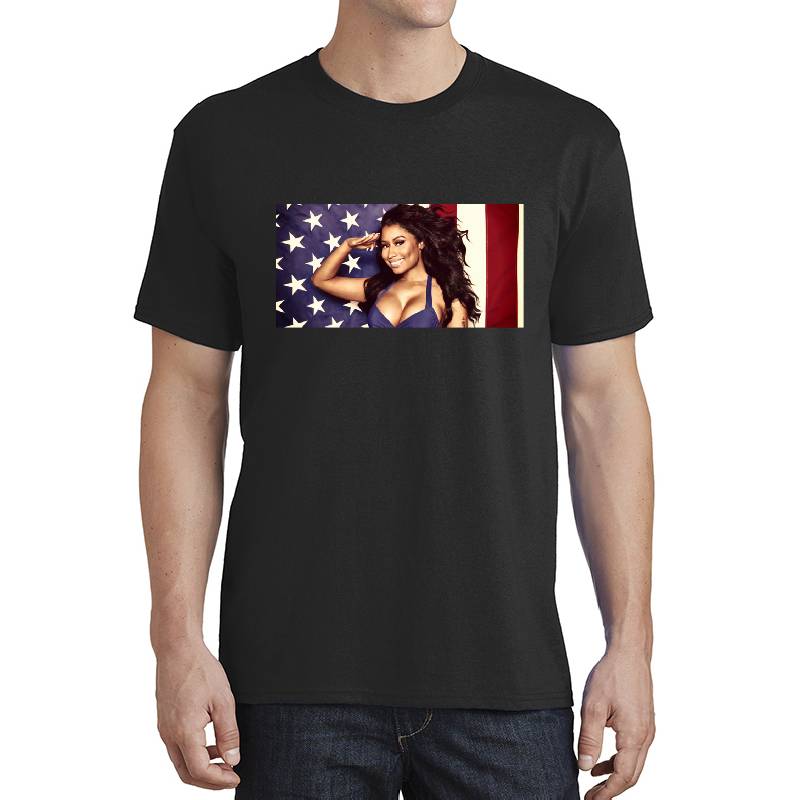 Nicki Manaj American Flag	 Premium Flat Bill Snapback Caps