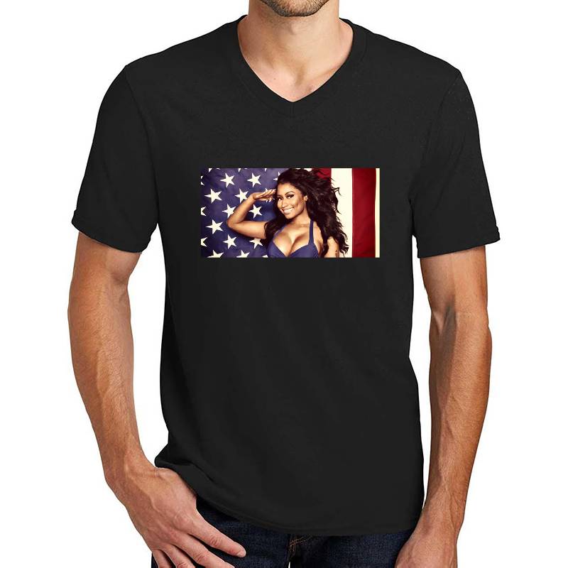 Nicki Manaj American Flag	 Premium Flat Bill Snapback Caps
