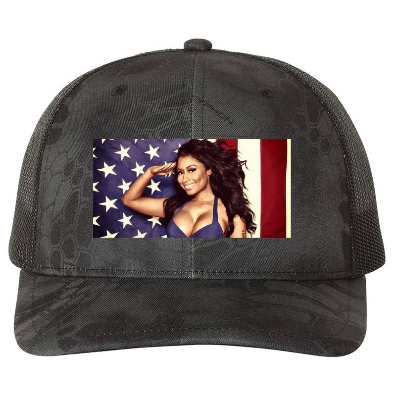 Nicki Manaj American Flag	 Premium Flat Bill Snapback Caps