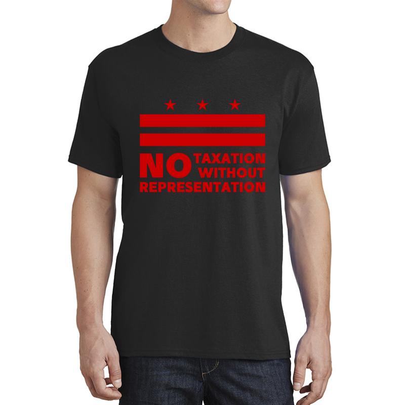 Washington Dc Statehood - No Taxation Without Representation Unisex T-Shirt Men Black