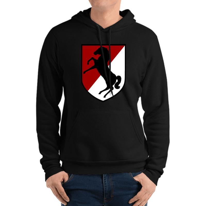 11Th Armored Cavalry Regiment Us Army  Unisex Hooded Sweatshirt Men Black