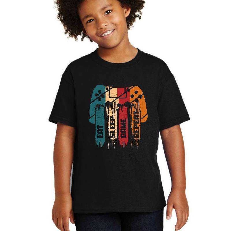Eat Sleep Game Repeat Classique t-shirt Unisex Polo Jersey Sport Shirts