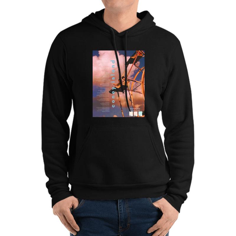 Album Coney Island Taylor Swift Unisex Hooded Sweatshirt Men Black