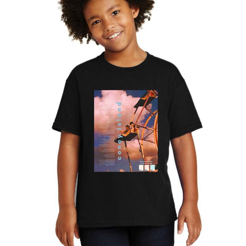 Album Coney Island Taylor Swift Youth T-Shirt Boy Black