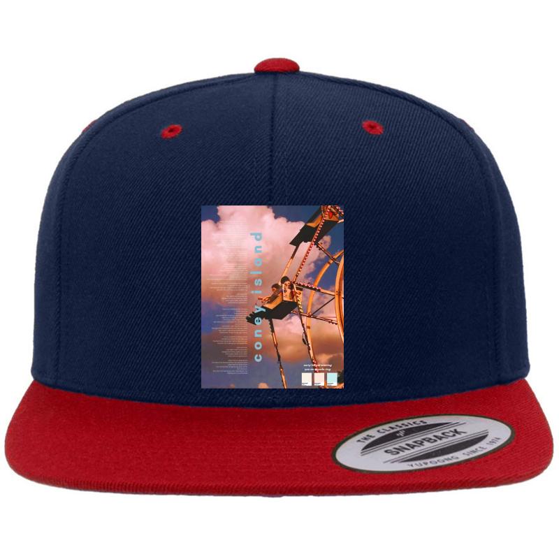 Album Coney Island Taylor Swift Premium Flat Bill Snapback Cap  Navy