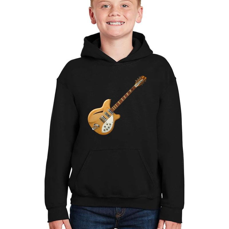 Wonderful Natural Rickenbacker Youth Hooded Sweatshirt Boy Black