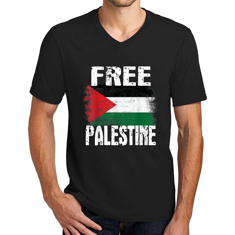 Free Palestine Arabic big Palestine Flag Free Gaza Unisex Polo Jersey Sport Shirts
