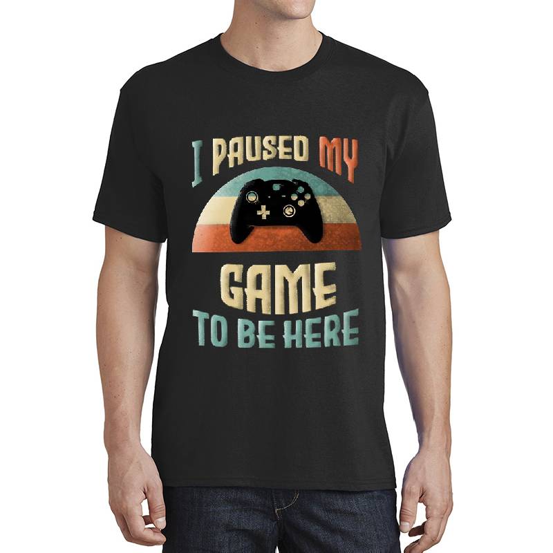 I Paused My Game To Be Here Vintage Gamer Premium Flat Bill Snapback Caps