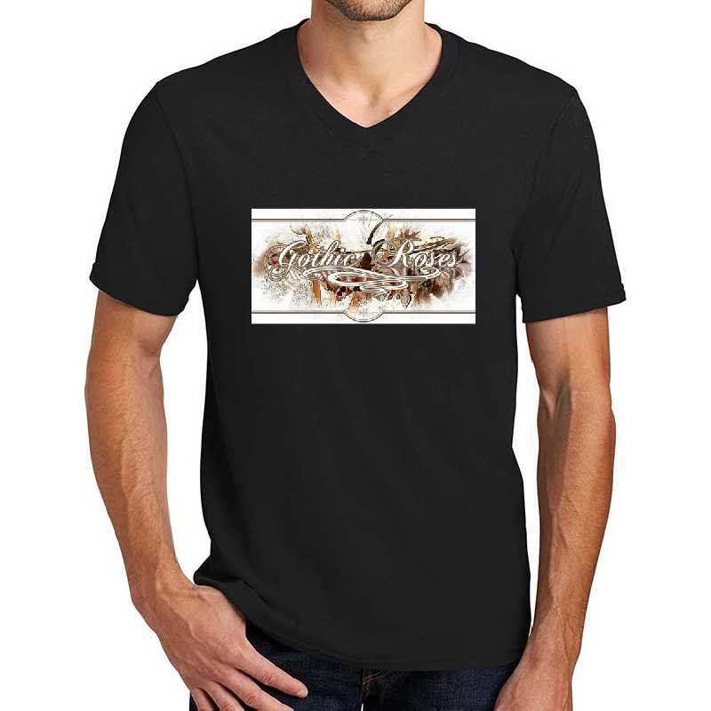 Gothic Roses emblem Unisex T-shirts