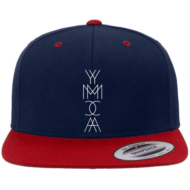 Ymca Black  Premium Flat Bill Snapback Cap  Navy