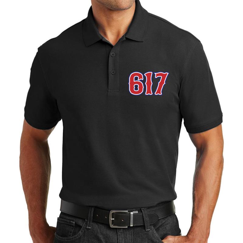 617 Unisex Polo Jersey Sport Shirt Men Black